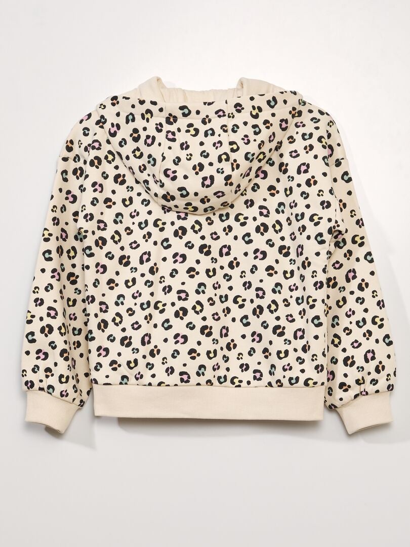 Zware fleece hoodie - BEIGE