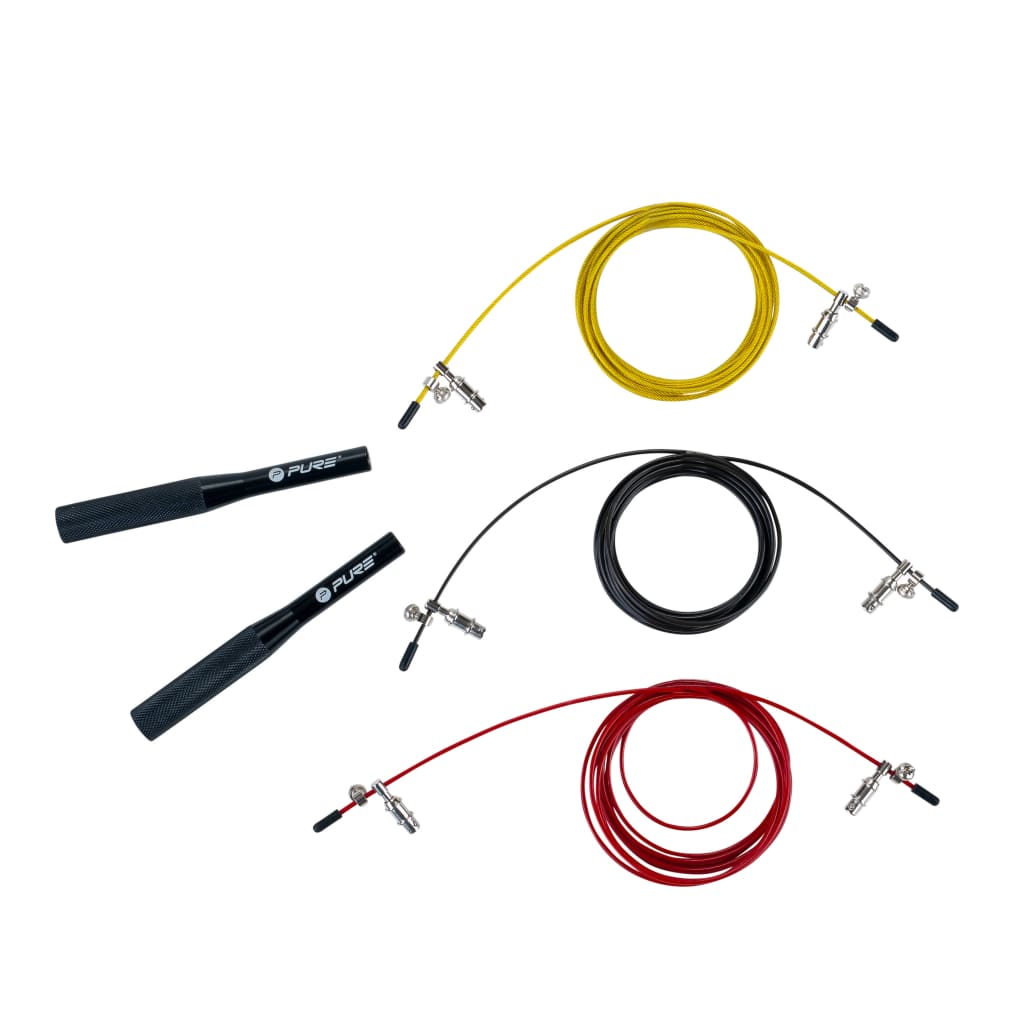  Corda de pular com peso, 3 unidades, Pure2improve