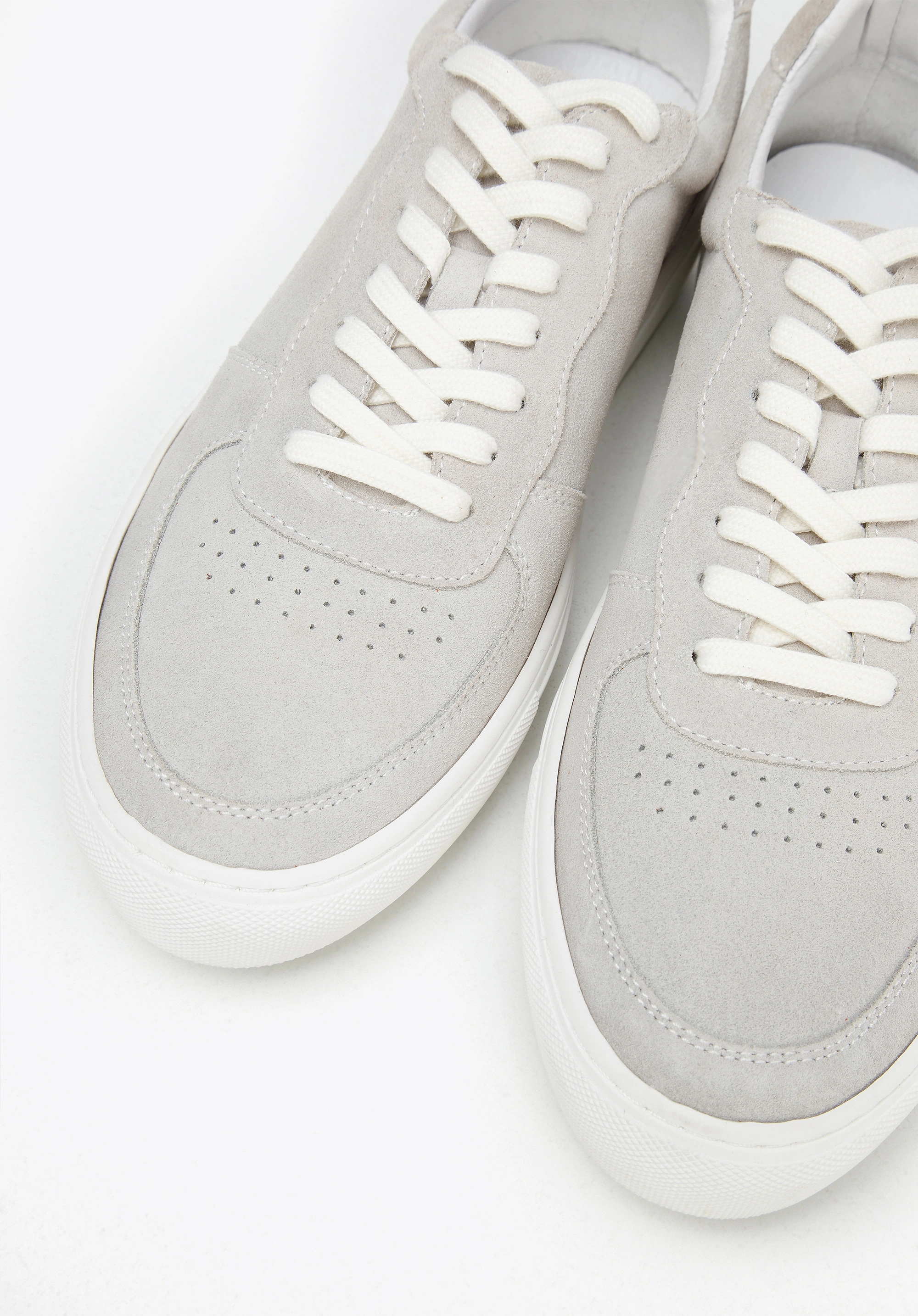 Męskie sneakersy zamszowe klasyczne jasny szare