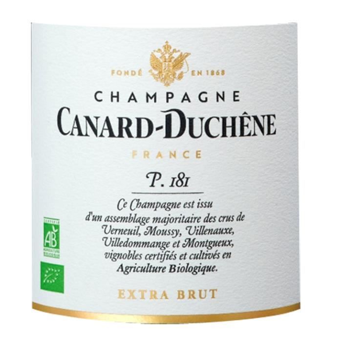 Canard Duchêne Champagner, Paket 181, Bio Extra Brut - 75 cl