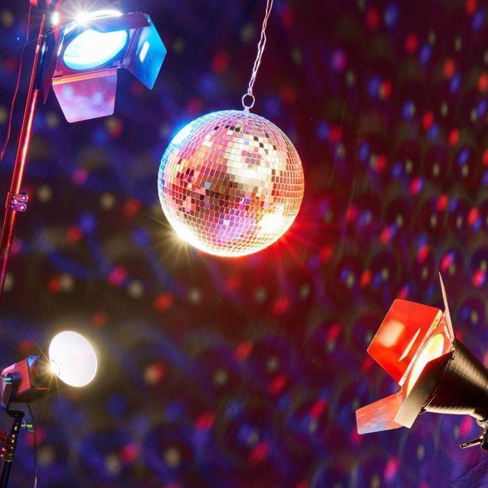 Bola de discoteca - PEQUEÑO PAYASO - re71198 - 30 cm - Plateada - Para colgar