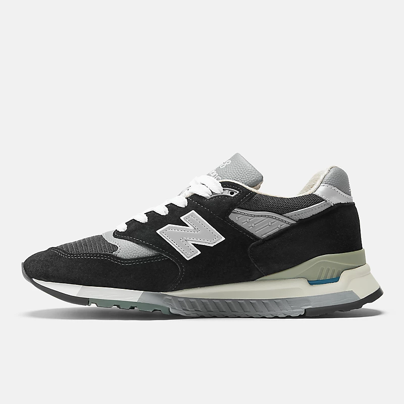 Unisex, gemaakt in de VS 998 - Zwart met zilver