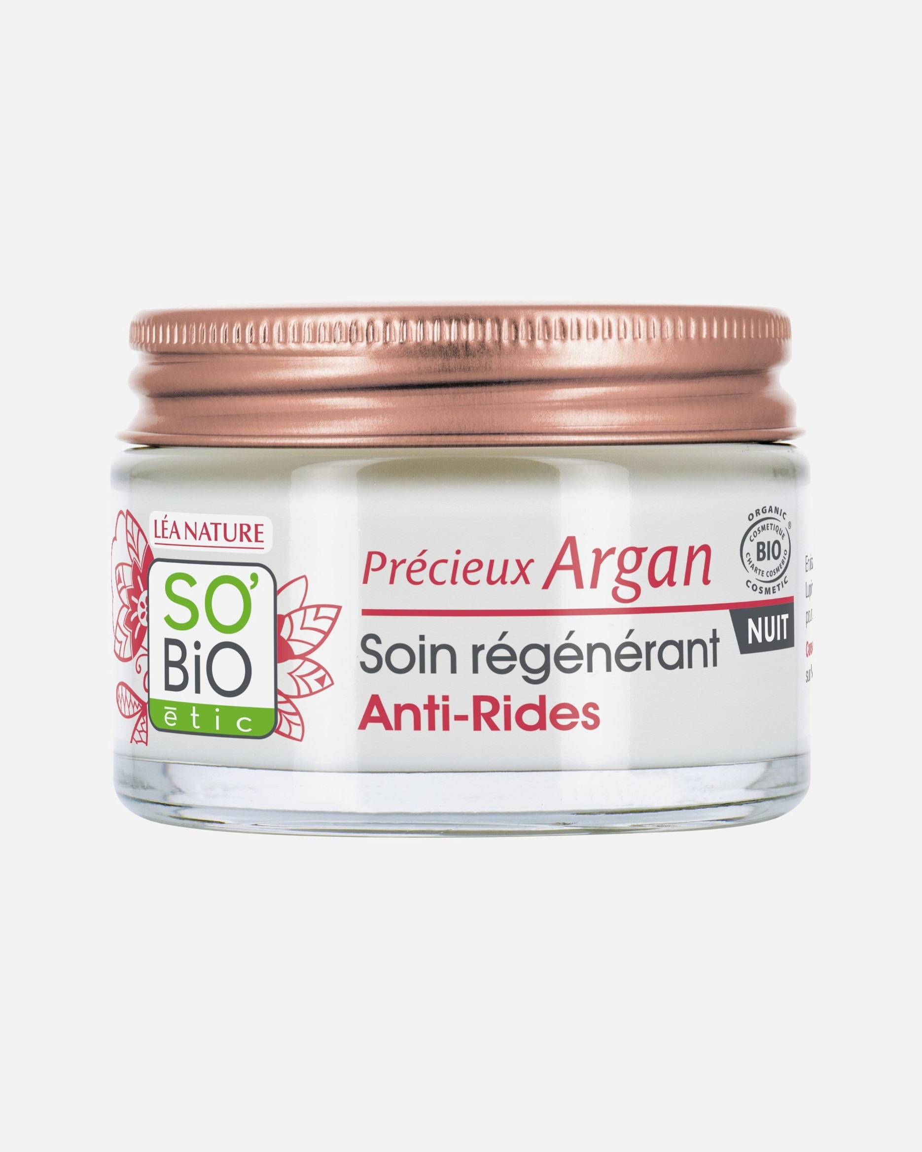 SO BiO étic Soin régénérant Anti-Rides nuit, Précieux Argan