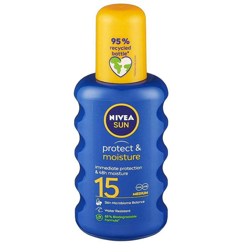 Nivea Nivea Sun SPF15 -aurinkosuojasuihke 200 ml