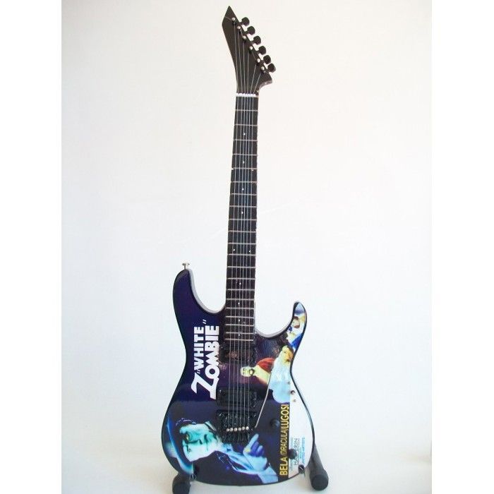 Guitarra miniatura ESP White Zombie de Kirk Hammett (Metallica)