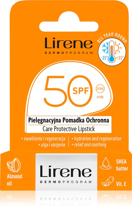 Lirene Care Protective Lipstick apsauginis lūpų balzamas su drėkinamuoju poveikiu