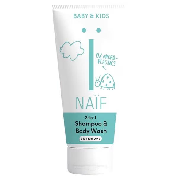Naïf Baby & Kids 2-in-1 šampūns un ķermeņa mazgāšanas līdzeklis<br>200ml