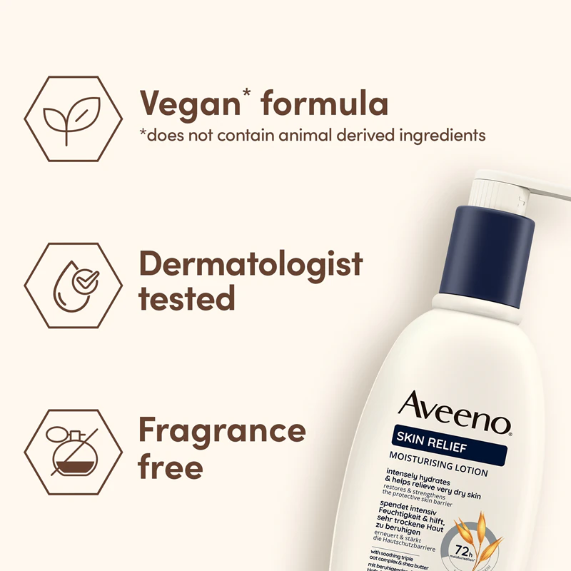 Aveeno Skin Relief Nourishing Lotion – Feuchtigkeitsspendende Körperlotion für sehr trockene Haut
