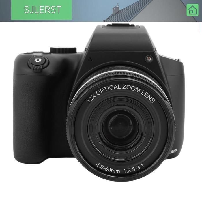 Appareil Photo Numérique 72MP HD 4K, Zoom Numérique 12x, Appareil Photo pour Débutants