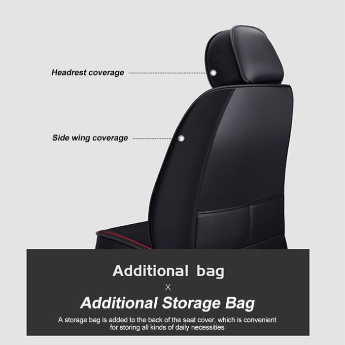 Coprisedile auto - HELLOVE - Universale - Pelle sintetica beige - Facile installazione - Compatibile con airbag