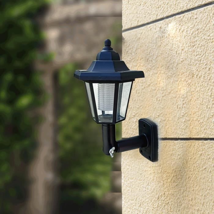 Applique da esterno - MOMOTOU - 2 pezzi - Alimentazione solare - Impermeabile IP44 - Sensore di luce intelligente
