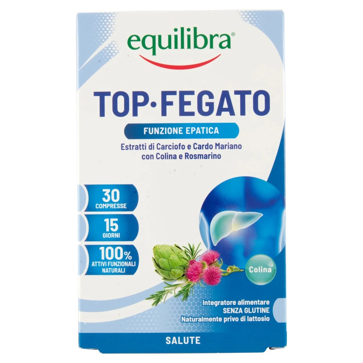 EQUILIBRA Equilibra Top Liver met aloë vera 30 tabletten Voedingssupplement voor een gezonde lever