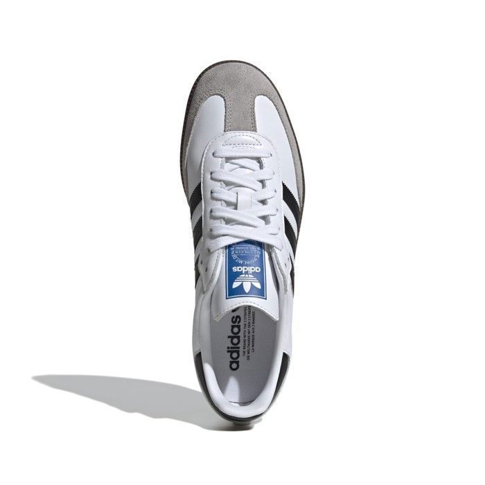 Tênis adidas Originals Samba OG - B75806 - Masculino - Branco - Couro - Cadarços