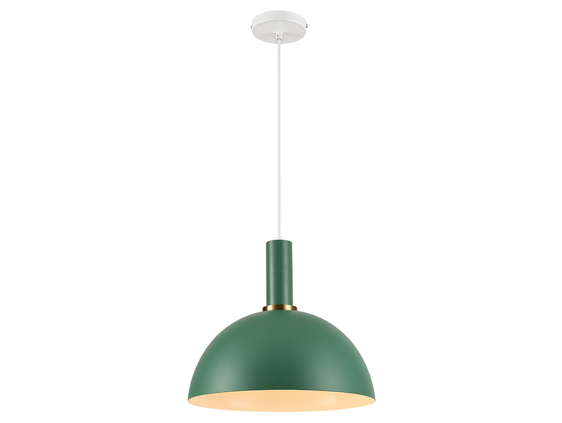 Lampa wisząca Omega stalowa zielona
