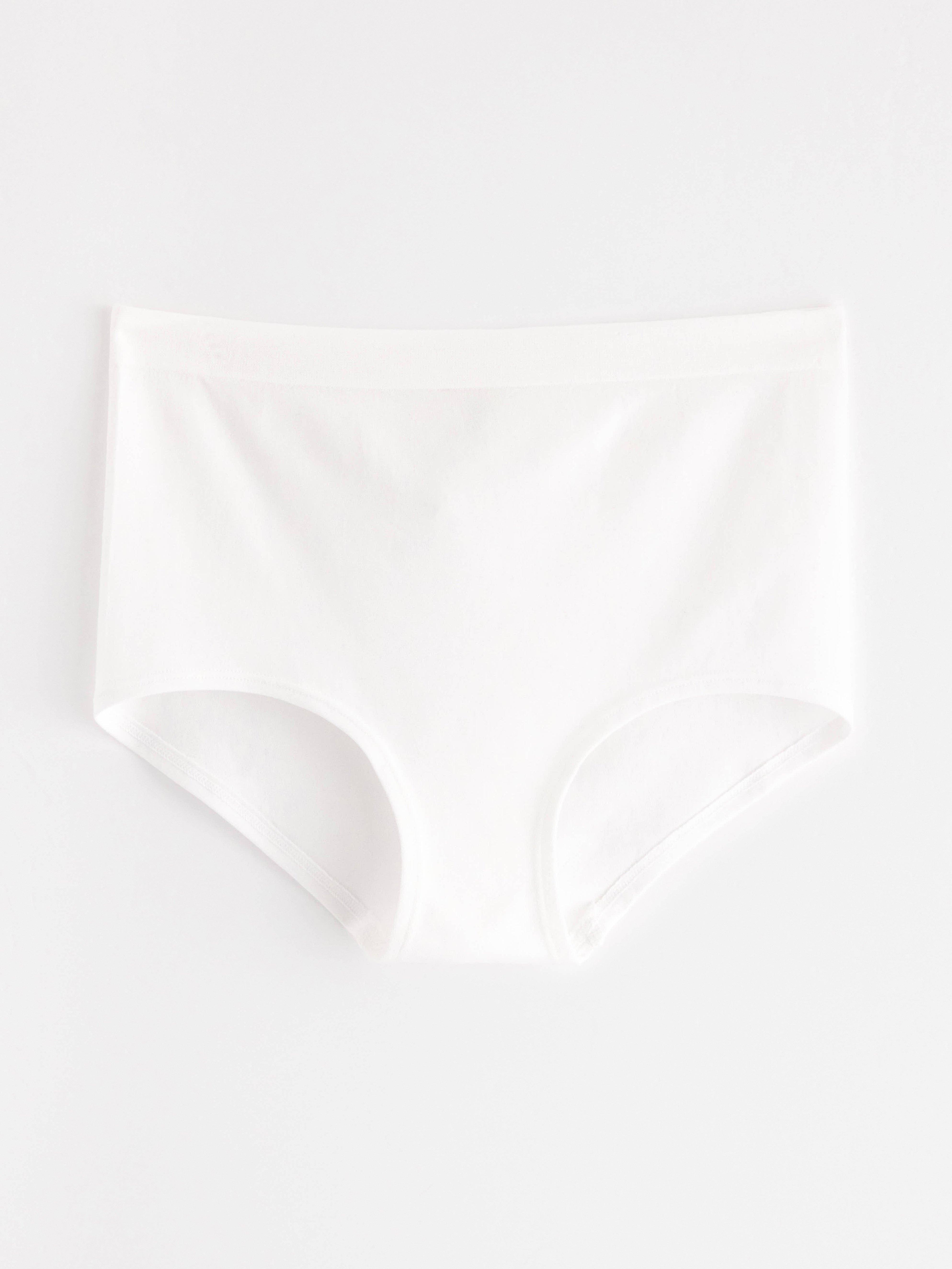 Pantalón blanco de talle alto sin costuras