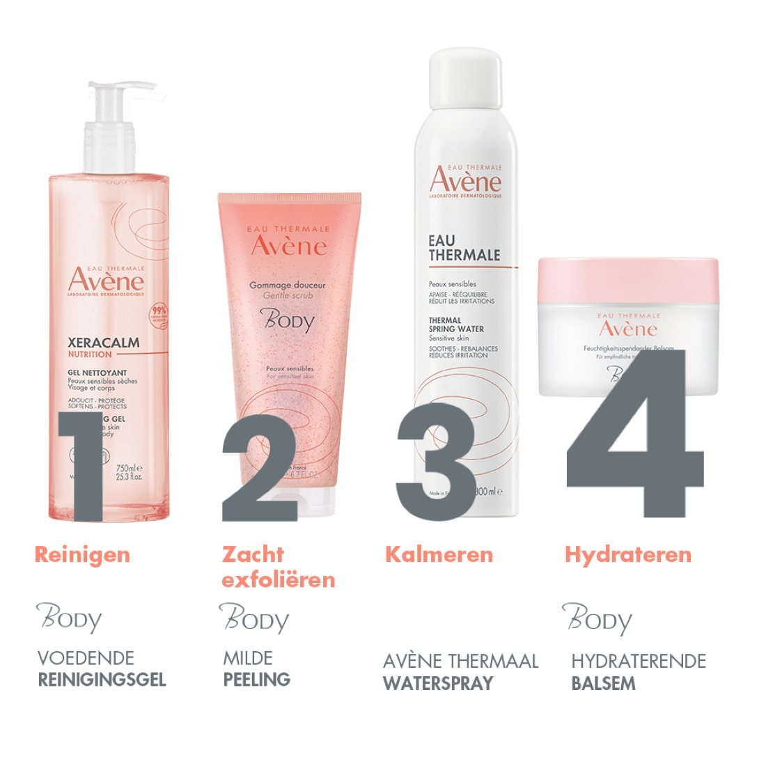 Avène vlažilna krema za telo s topljivim balzamom - 250 ml