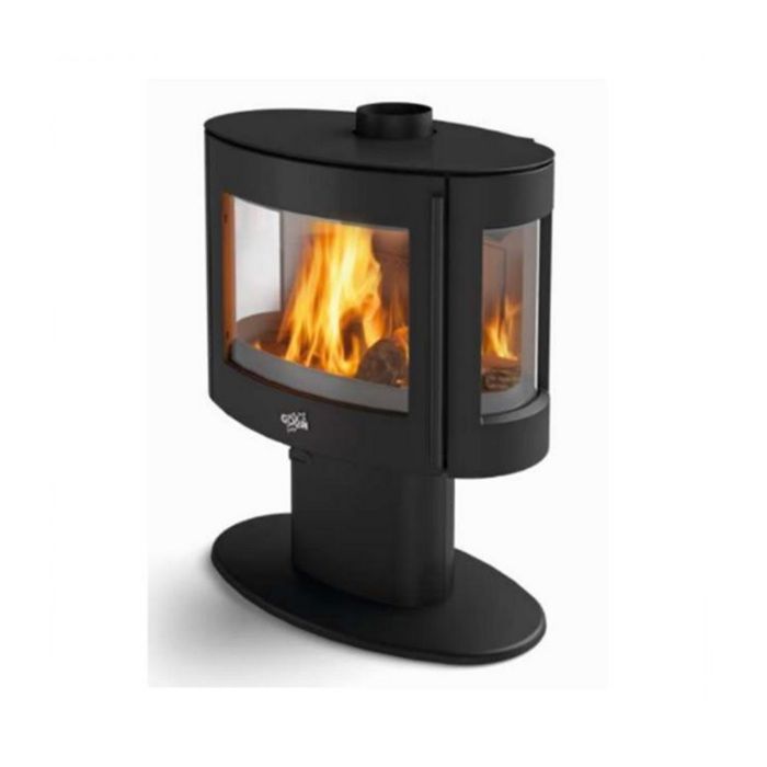 Godin Poêle à bois fonte 9kw coggia noir - 388142000053