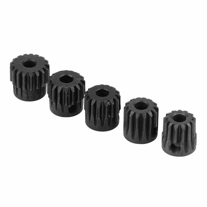 Lot de Pignons 13T à 17T 48Dp pour Moteur Brushless 1:10 RC – Pour Monster, Buggy, Camion – Métal Résistant, Noir