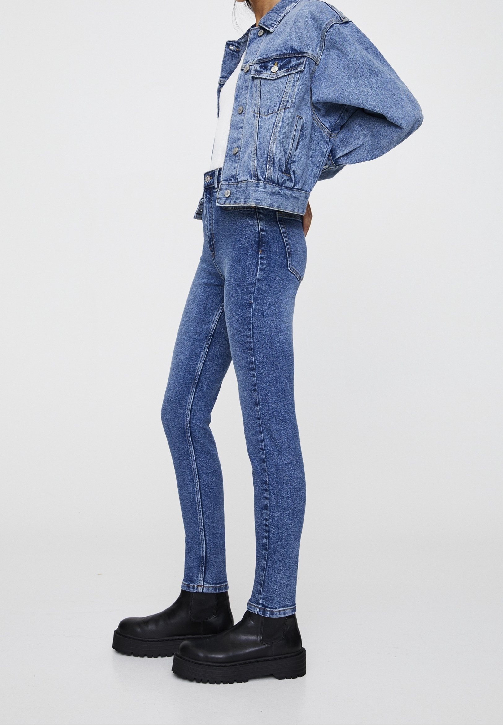 PULL&BEAR Jeans Skinny Fit - blau