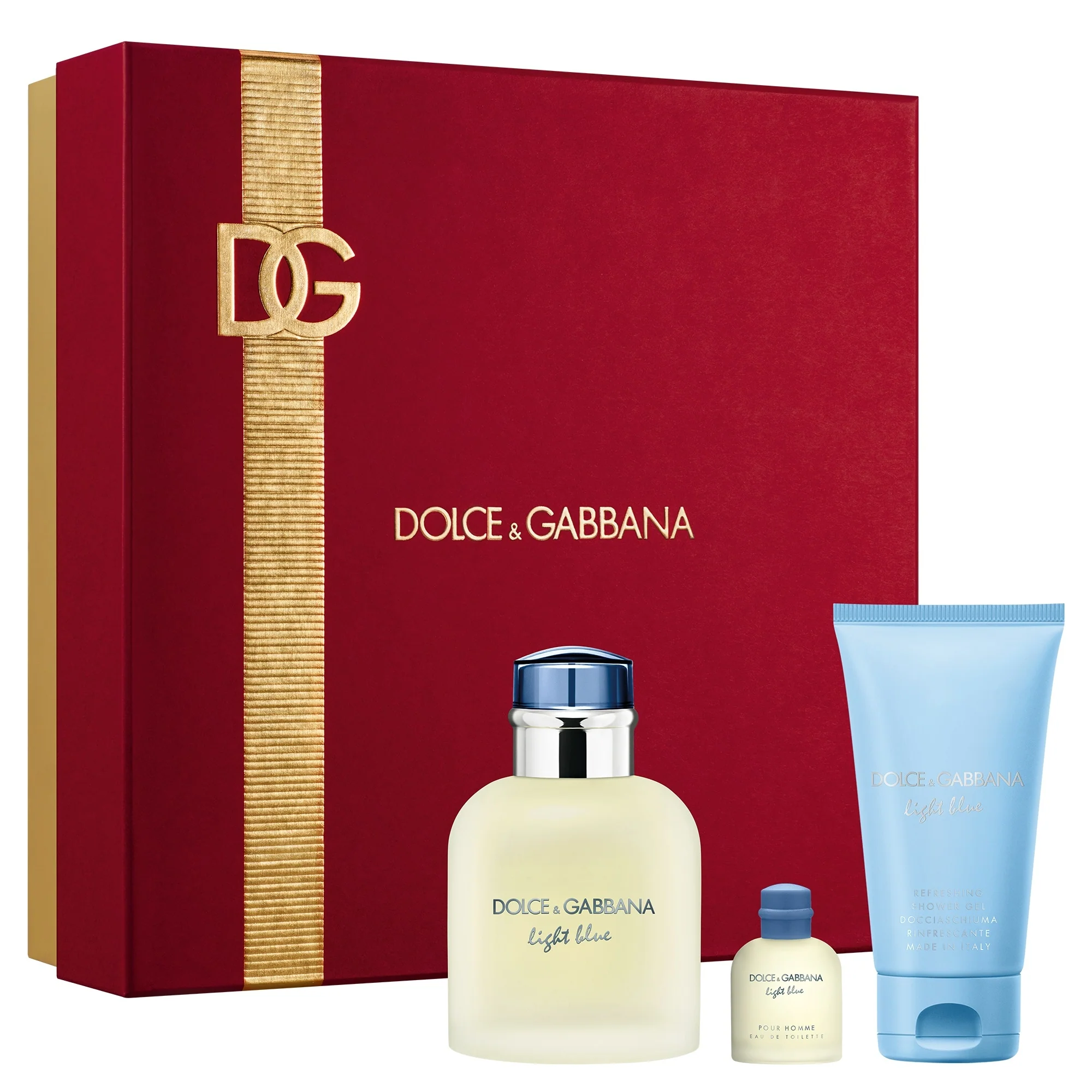 Light Blue Pour Homme Light Blue Pour Homme Eau de Toilette Gift Set - Cofanetto Profumo Uomo, Eau de Toilette