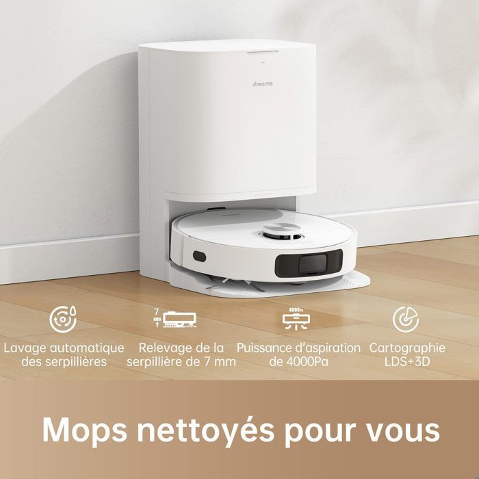 Aspirador robô Dreame L10 Prime - 4000Pa - Limpeza automática com navegação LDS, 70%-79% novo, B3