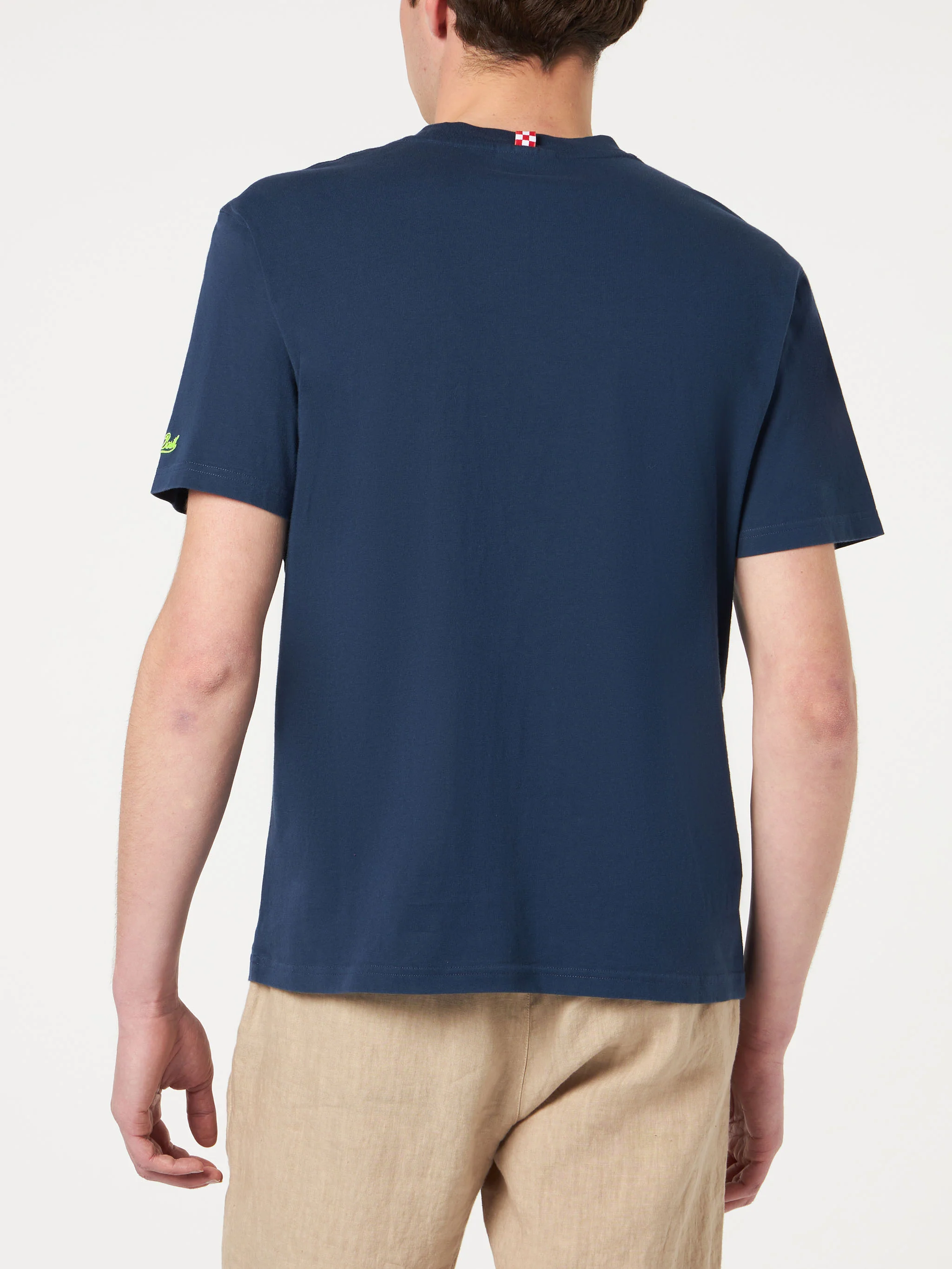 Big is Better heren T-shirt met borduurwerk op de voorkant.