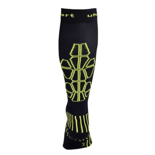 Compression Sock Negro/amarillo Fluor Uhlsport