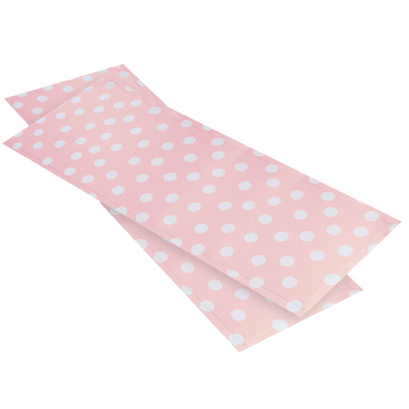 Points table runner, set of 2, 50 x 140 cm, antique rose