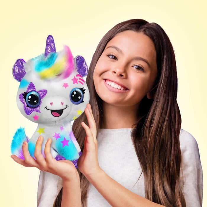 Peluche de unicornio personalizable - Aerografía eléctrica con plantillas y marcadores - Canal Toys