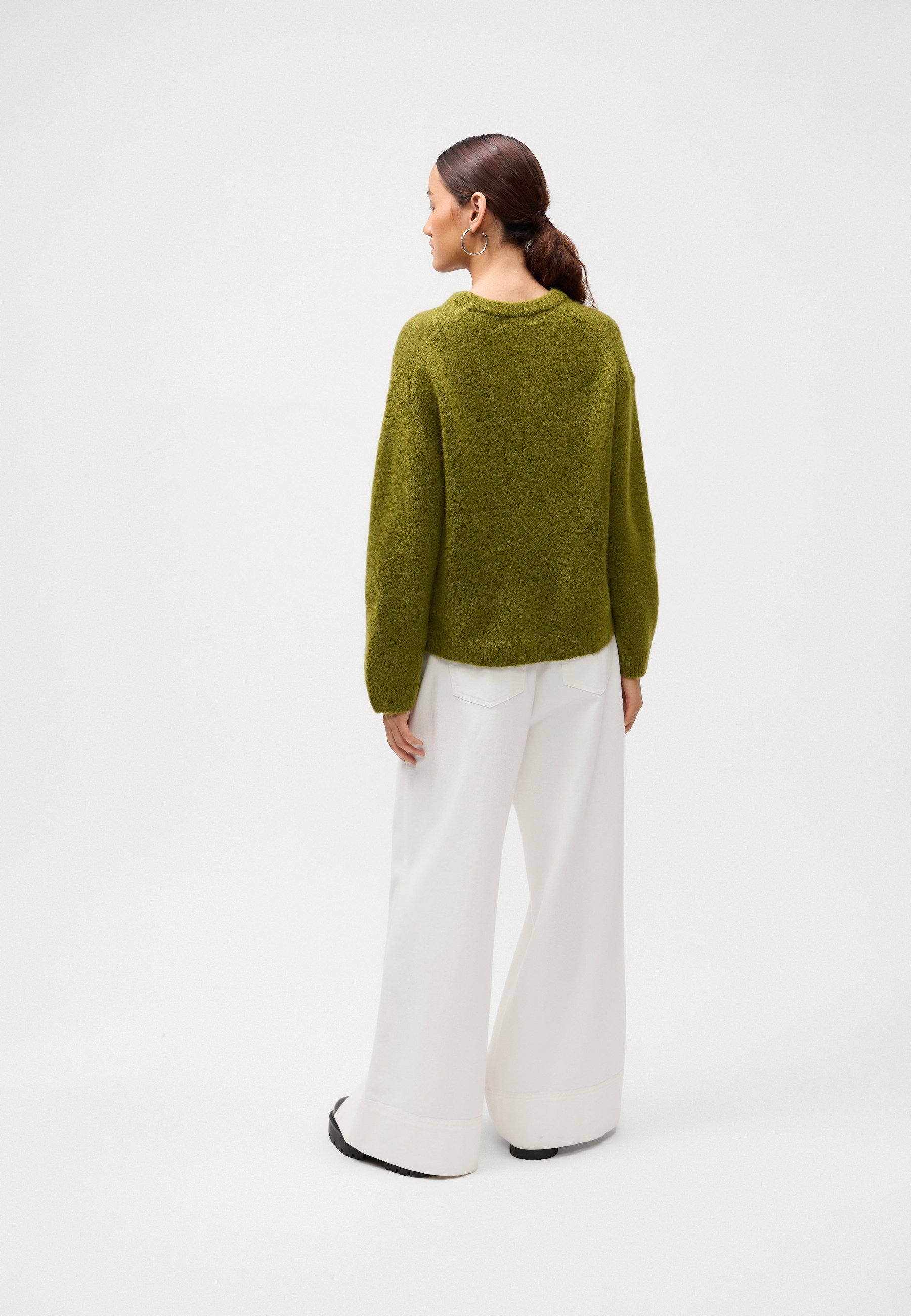 Gina Tricot trui met ronde hals - Trui - vrolijk groen