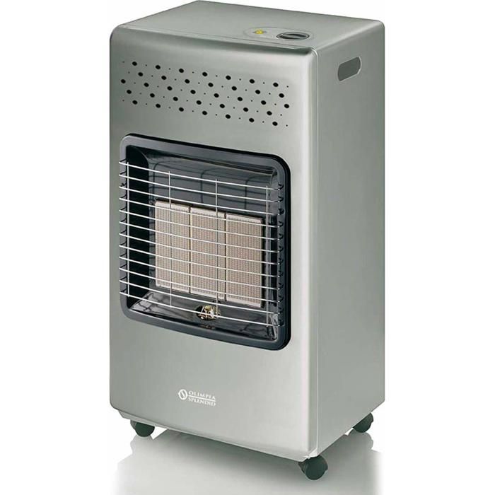 Cocina de gas - Olimpia Splendid - 99386 Stovy Infra Silver - 4200 W - GLP Butano - Calefacción auxiliar