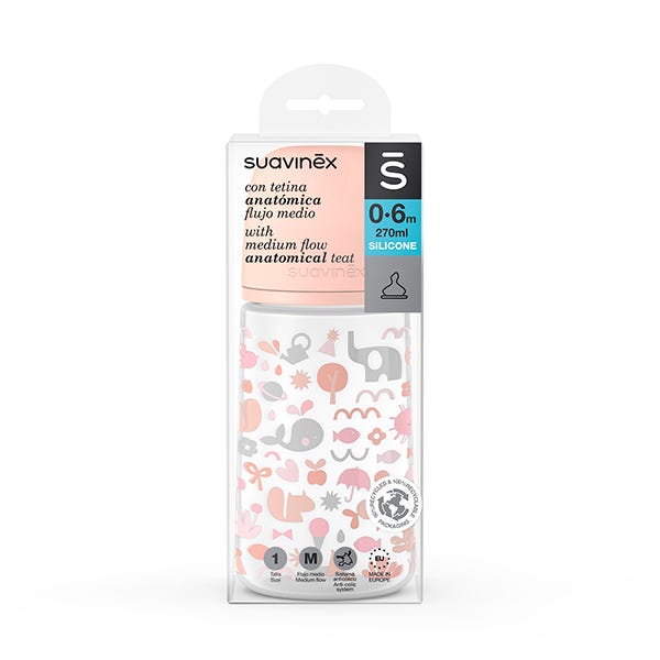 Anatomisk silikonnappflaska | 270 ml