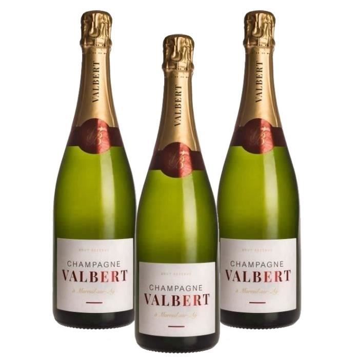 Valbert Brut Réserve Champagner x3