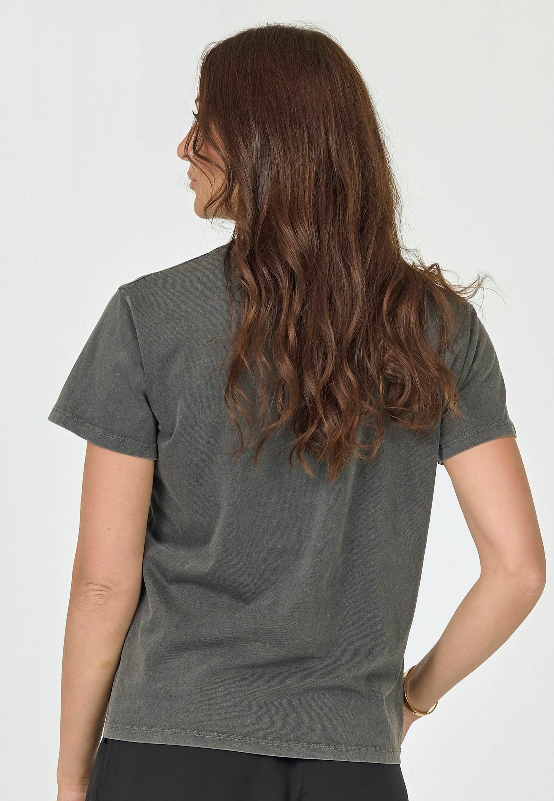 NÜ AYZA DYED - T-shirt stampata - mix nero