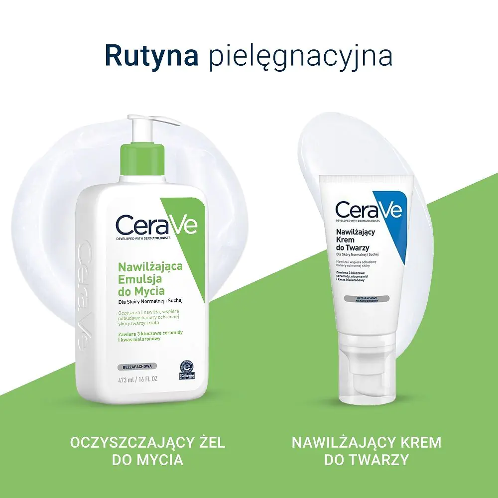 CeraVe Nawilżająca emulsja do mycia skóry suchej i normalnej, 473 ml