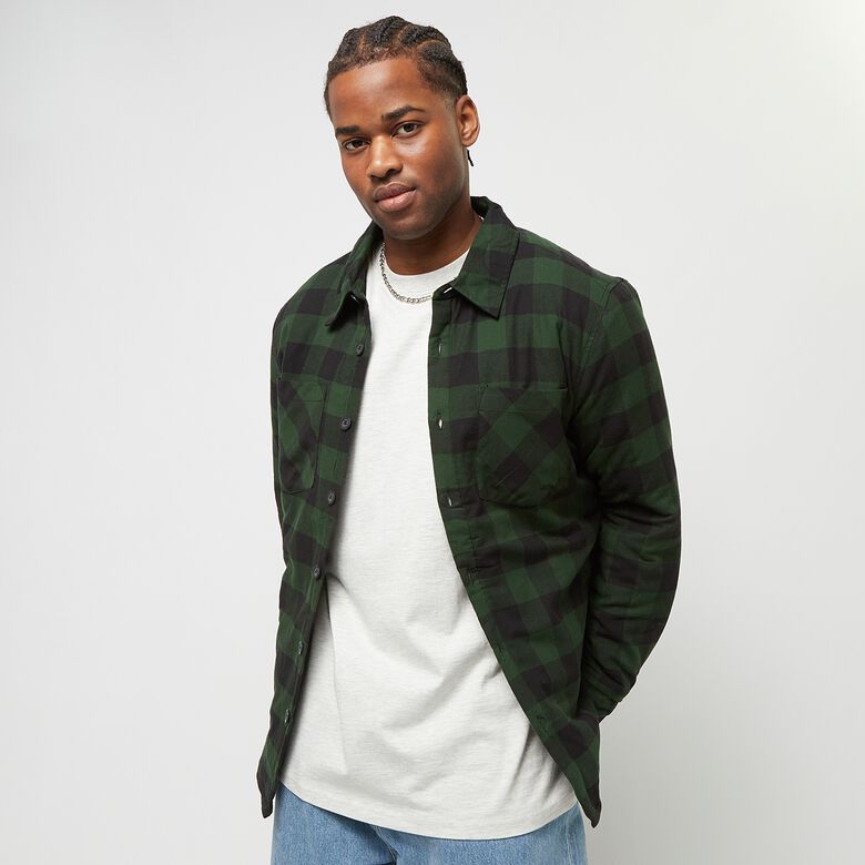 Chemise en flanelle à carreaux matelassée