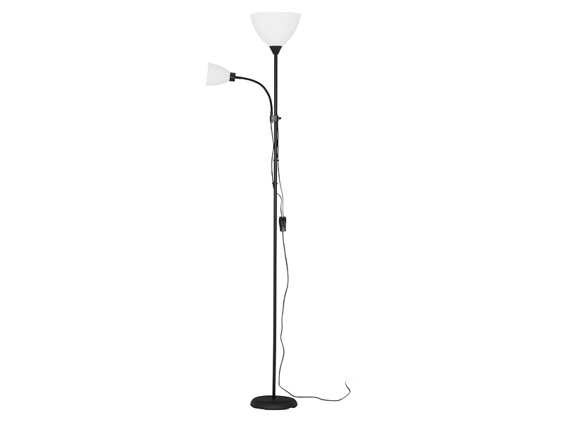Lampa podłogowa Based Vanessa 2-punktowa metalowa czarna