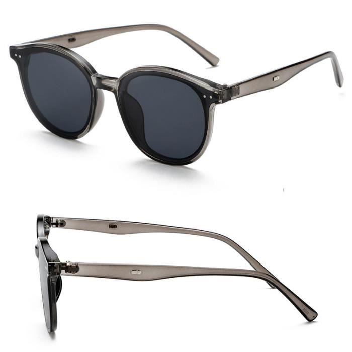 Gafas de sol para hombre: modernas y elegantes, con protección UV polarizada. Montura gris claro con diseño de copo de nieve.