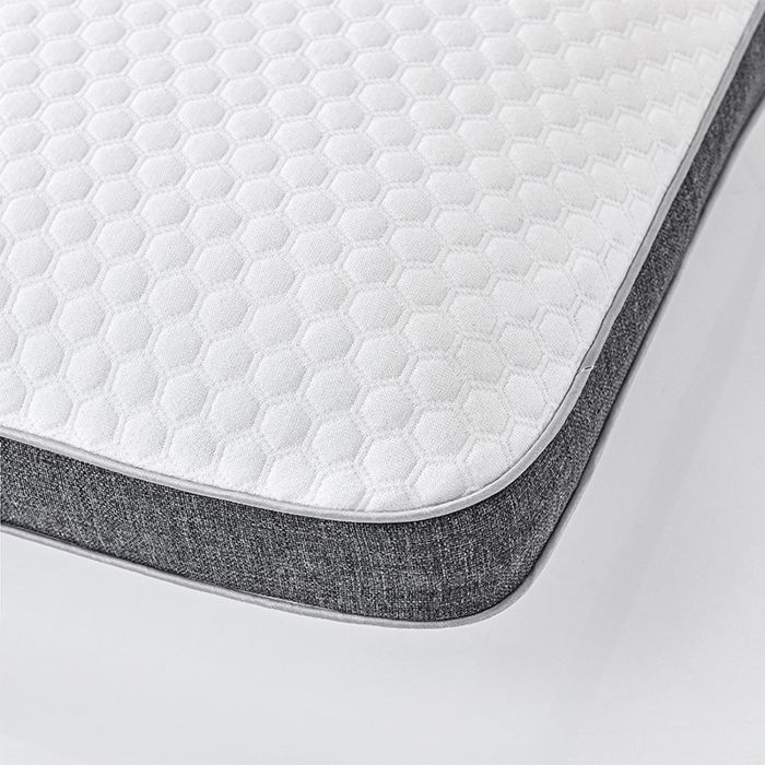 Almohada rectangular de espuma viscoelástica firme y gruesa de 60x40 cm, cojín transpirable con funda lavable, almohada cervical ortopédica.