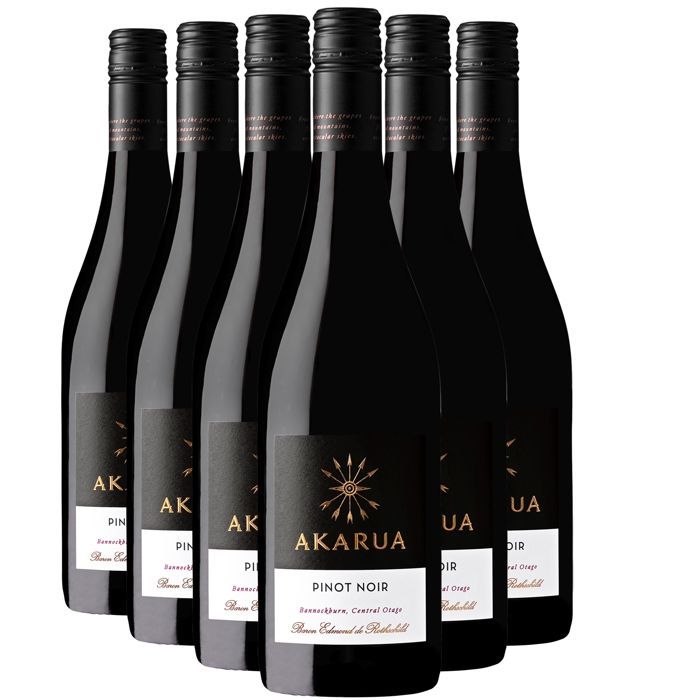 Edmond de Rothschild New Zealand Central Otago Akarua Pinot Noir 2023 - New Zealand Red Wine (6x75cl)