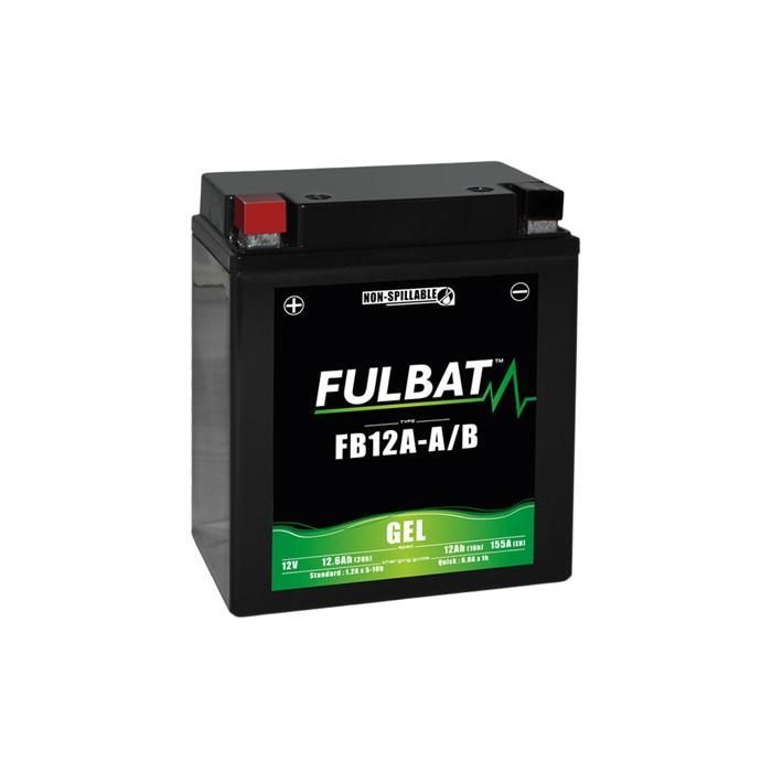 Batterie moto FULBAT GEL FB12A-A/B / YB12A-A/B SLA - 12V 12.6Ah 155A