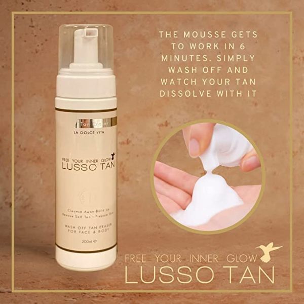 Lusso Tan - Rusketuksen pyyhekumi 200ml