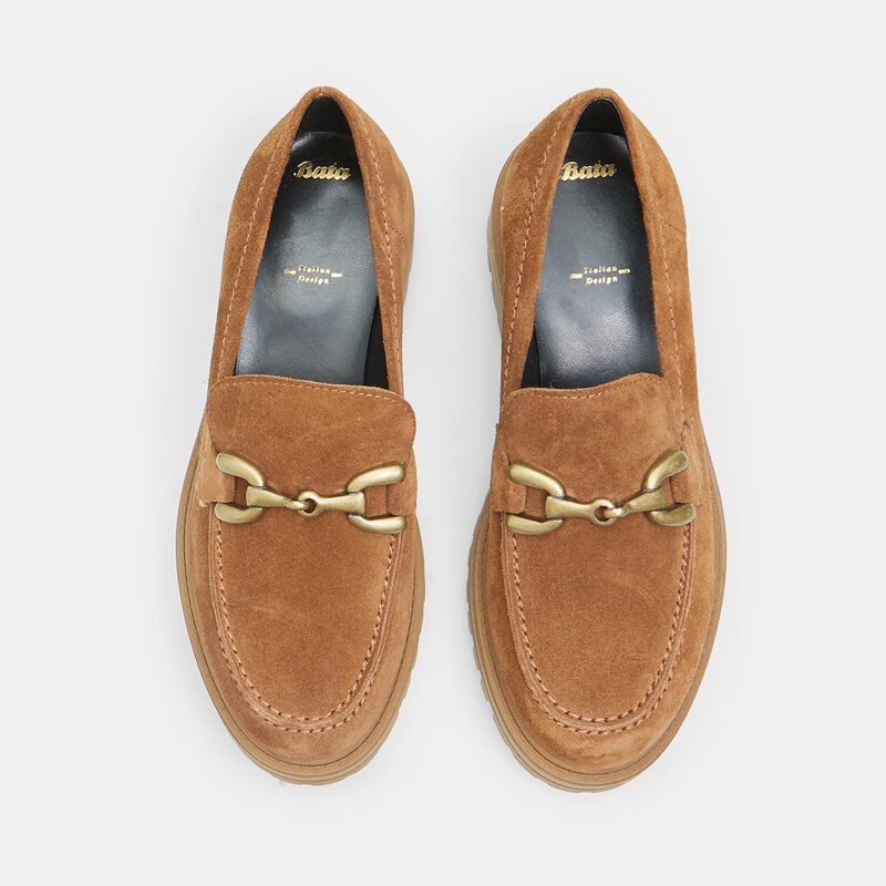 Suède mocassins voor dames