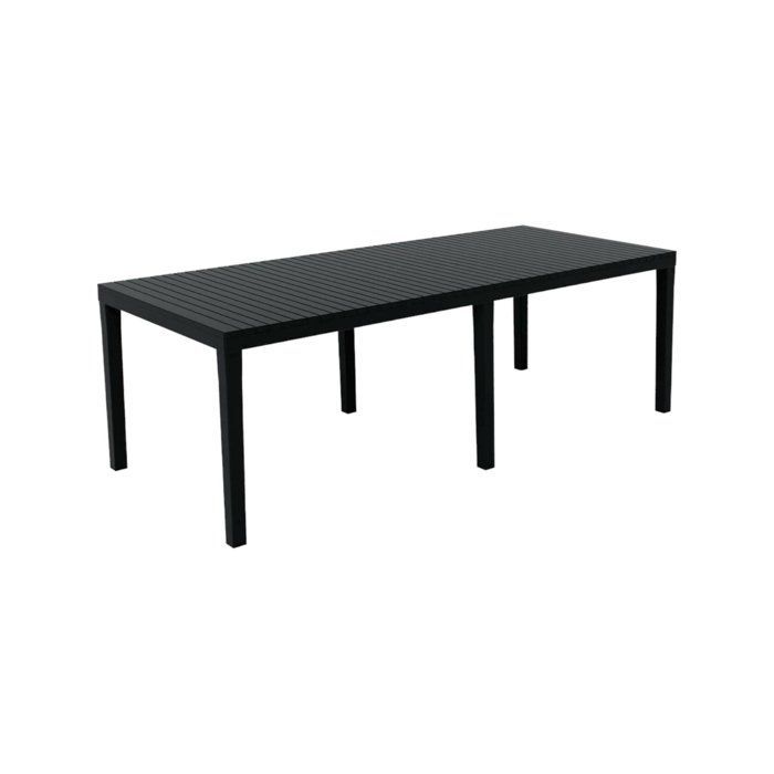 Dmica buitentafel - Dmora - PVC - Antraciet 220x90x72 cm