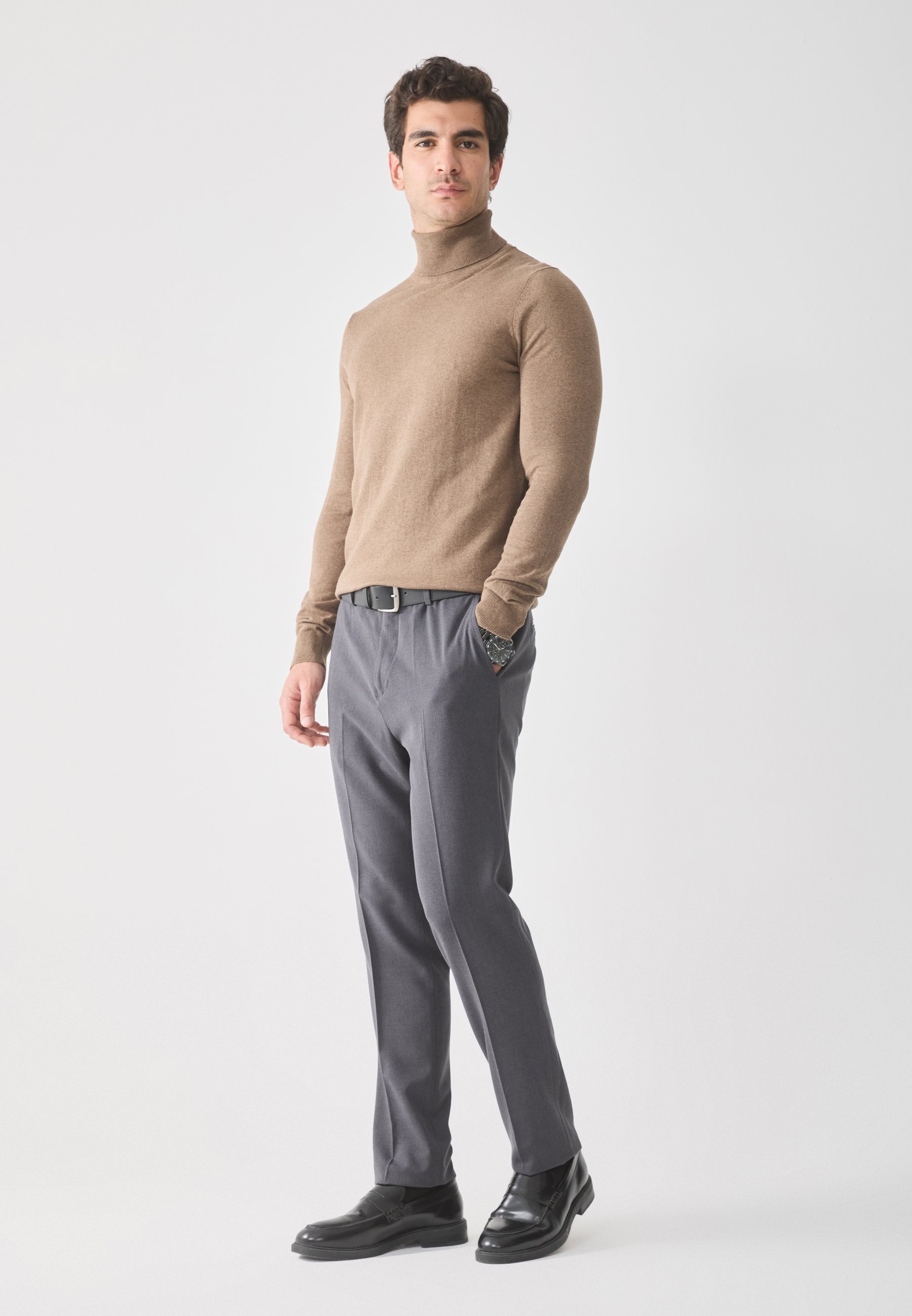 Pier One - Confezione da 2 - Maglione - nero/marrone screziato