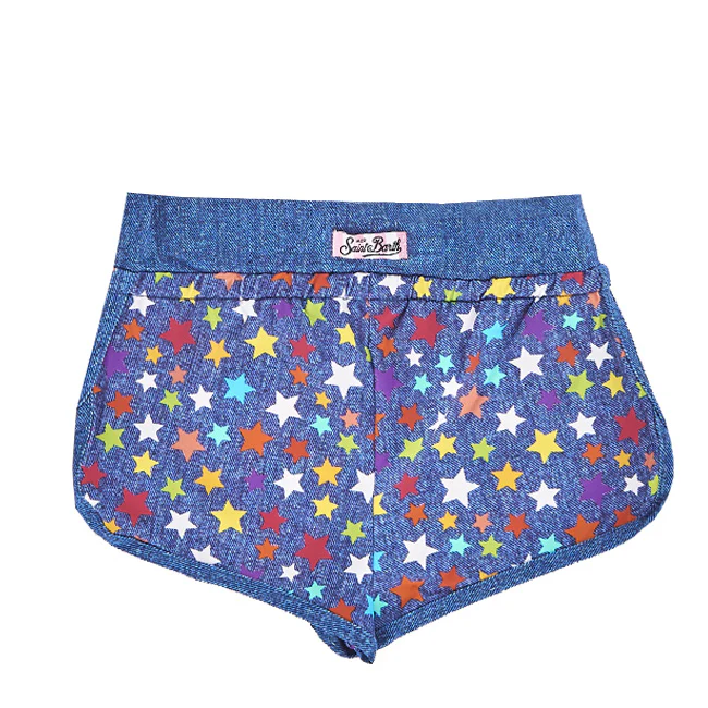 Regenbogenstern-Shorts für Mädchen