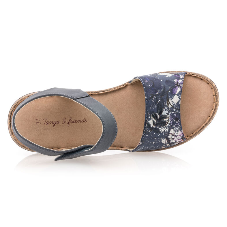 Sandali blu da donna / Scarpe aperte in punta