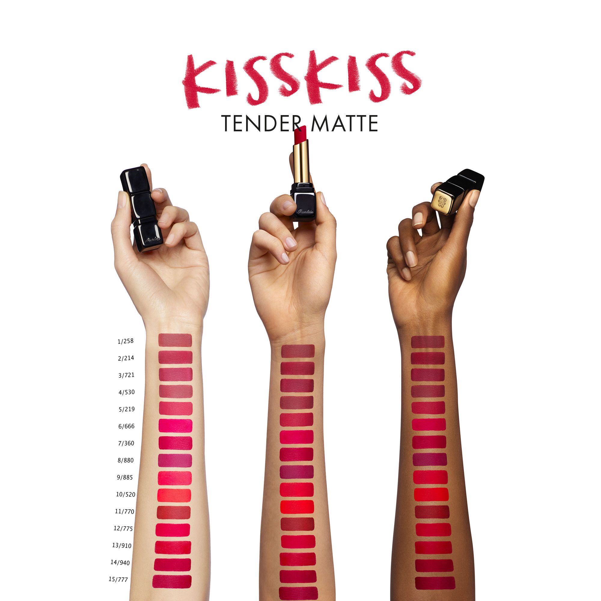 KissKiss Tender Matte Barra de Labios Mate Luminosa Comfort 16h Barras de labios lujo