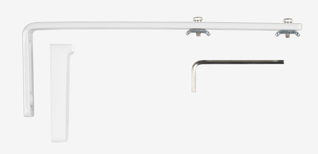FLEXI stenski nosilec FLEXI 15 cm bel