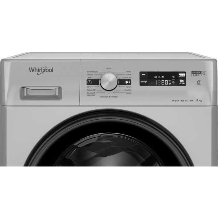 WHIRLPOOL FFS9269SBFR porthole washing machine - 9 kg - Induction - 60 cm - 1200 rpm - Silver